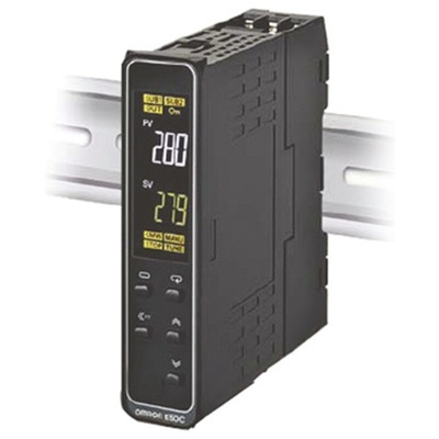 Omron E5DC DIN Rail PID Temperature Controller, 22.5mm, 2 Output Relay, 24 V ac/dc Supply Voltage