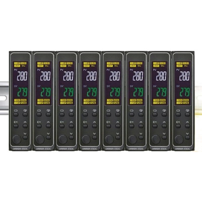 Omron E5DC DIN Rail PID Temperature Controller, 22.5mm, 2 Output Voltage, 24 V ac/dc Supply Voltage