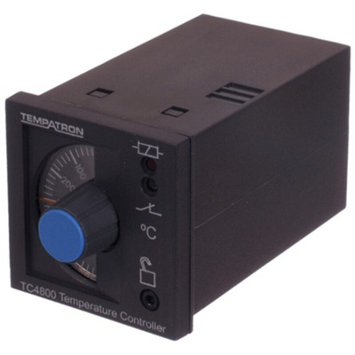 Tempatron 1/16 DIN On/Off Temperature Controller, 48 x 48mm Relay, 110 → 230 V ac Supply Voltage
