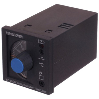 Tempatron 1/16 DIN On/Off Temperature Controller, 48 x 48mm Relay, 24 V ac/dc Supply Voltage