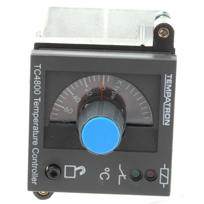 Tempatron 1/16 DIN On/Off Temperature Controller, 48 x 48mm Relay, 24 V ac/dc Supply Voltage