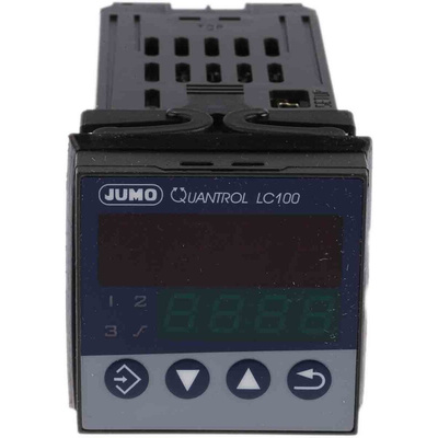 Jumo QUANTROL PID Temperature Controller, 48 x 48mm 1 (Analogue), 1 Binary Input, 2 Output Analogue, Relay, 110