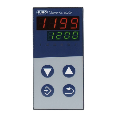 Jumo QUANTROL PID Temperature Controller, 48 x 96mm, 1 Output Relay, 110 → 240 V ac Supply Voltage PID Controller