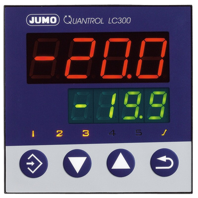 Jumo QUANTROL PID Temperature Controller, 96 x 96mm, 2 Output Logic, Relay, 110 → 240 V ac Supply Voltage PID