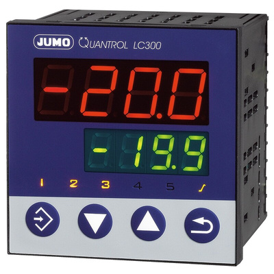 Jumo QUANTROL PID Temperature Controller, 96 x 96mm, 2 Output Logic, Relay, 110 → 240 V ac Supply Voltage PID