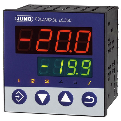 Jumo QUANTROL PID Temperature Controller, 96 x 96mm, 2 Output Analogue, 110 → 240 V ac Supply Voltage