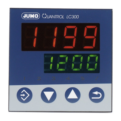 Jumo QUANTROL PID Temperature Controller, 96 x 96mm 1 (Analogue) Input, 1 Output Relay, 110 → 240 V ac Supply