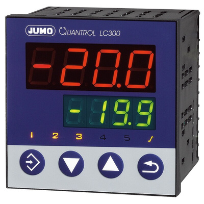 Jumo QUANTROL PID Temperature Controller, 96 x 96mm, 2 Output Logic, Relay, 20 → 30 V ac/dc Supply Voltage PID