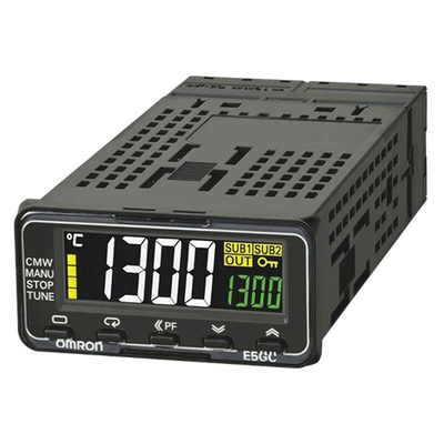 Omron E5GC PID Temperature Controller, 24 x 48mm, 1 Output Linear, 100 → 240 V ac Supply Voltage