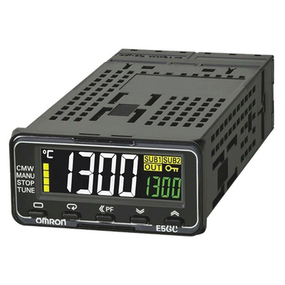 Omron E5GC PID Temperature Controller, 24 x 48mm, 1 Output Linear, 24 V ac/dc Supply Voltage