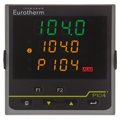 Eurotherm Piccolo P104 PID Temperature Controller, 96 x 96mm, 2 Output Logic, Relay, 85 → 264 V ac Supply Voltage