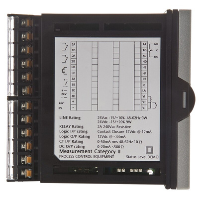 Eurotherm Piccolo P104 PID Temperature Controller, 96 x 96mm, 2 Output Logic, Relay, 85 → 264 V ac Supply Voltage