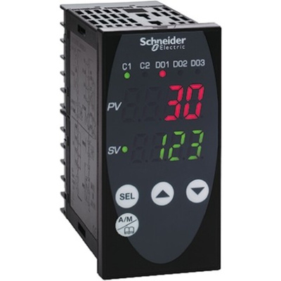 Schneider Electric REG96 PID Temperature Controller, 96 x 48mm, 2 Output Relay, 100 → 240 V ac Supply Voltage