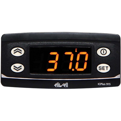 Eliwell ICPlus Panel Mount On/Off Temperature Controller, 74 x 32mm 1 Input, 2 Output Digital, Relay, 12 V Supply
