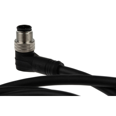 Brad from Molex Right Angle Male 8 way M12 to Unterminated Sensor Actuator Cable, 2m