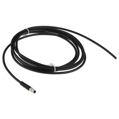 Binder Straight Female 4 way M5 to Unterminated Sensor Actuator Cable, 2m