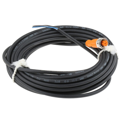 ifm electronic Female 4 way M12 to Unterminated Sensor Actuator Cable, 10m