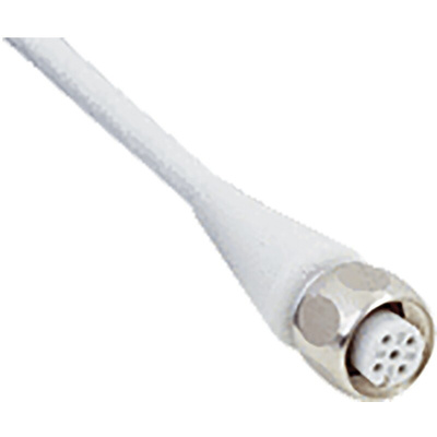 Sick Straight Female 4 way M12 to 4 way Unterminated Sensor Actuator Cable, 5m