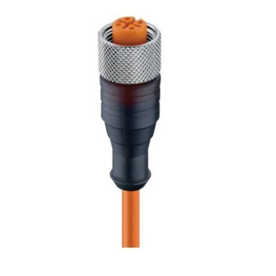 Lumberg Automation Straight Female 4 way M12 to Unterminated Sensor Actuator Cable, 5m