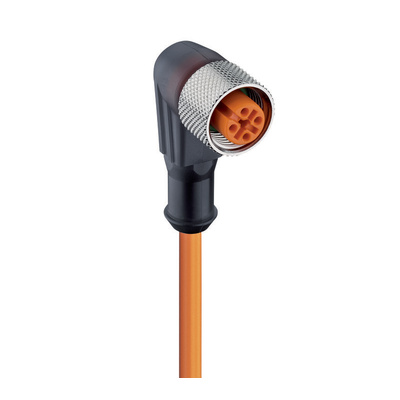 Lumberg Automation Right Angle Female 4 way M12 to Unterminated Sensor Actuator Cable, 2m