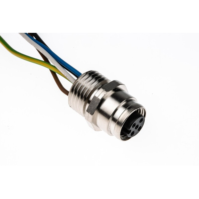 Lumberg Automation Straight Female 5 way M12 to Unterminated Sensor Actuator Cable, 200mm