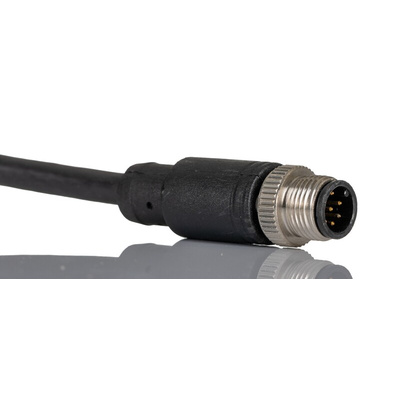 RS PRO Straight Male M12 to Unterminated Sensor Actuator Cable, 2m