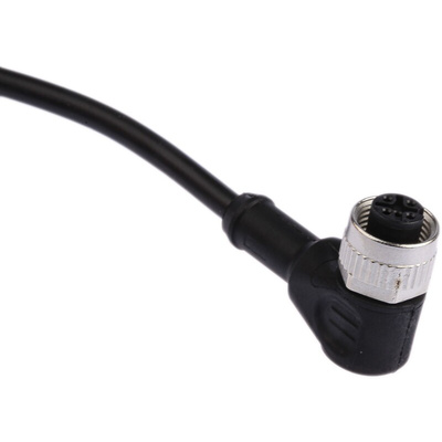 binder Right Angle Female 4 way M12 to Unterminated Sensor Actuator Cable, 5m