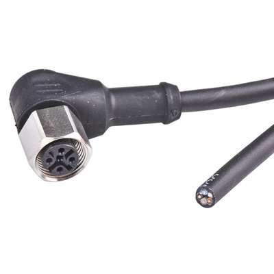 binder Right Angle Female 5 way M12 to Unterminated Sensor Actuator Cable, 2m