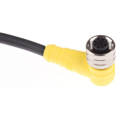 Brad from Molex Right Angle Female 5 way M12 to Unterminated Sensor Actuator Cable, 2m