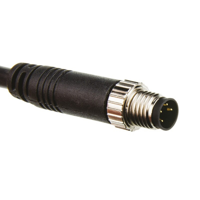 TE Connectivity Straight Male 4 way M8 to Unterminated Sensor Actuator Cable, 5m