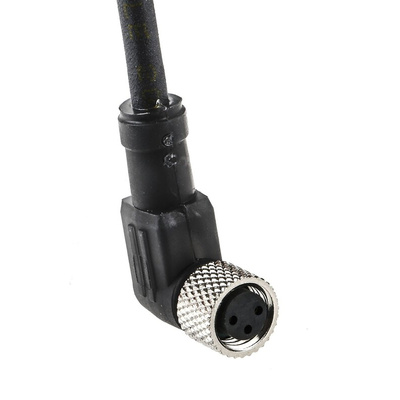 Telemecanique Sensors Right Angle Female 3 way M8 to Unterminated Sensor Actuator Cable, 5m