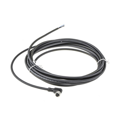 Telemecanique Sensors Right Angle Female 3 way M8 to Unterminated Sensor Actuator Cable, 5m