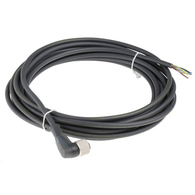 Telemecanique Sensors Right Angle Female 5 way M12 to Unterminated Sensor Actuator Cable, 5m