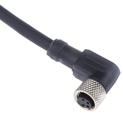 Telemecanique Sensors Right Angle Female 4 way M8 to Unterminated Sensor Actuator Cable, 10m