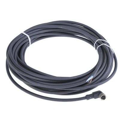 Telemecanique Sensors Right Angle Female 4 way M8 to Unterminated Sensor Actuator Cable, 10m