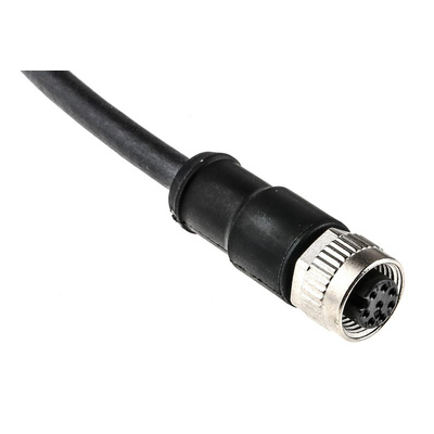 Binder Straight Female 8 way M12 to Unterminated Sensor Actuator Cable, 2m