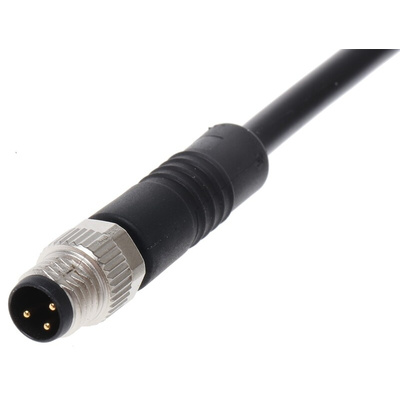 Binder Straight Male 3 way M8 to Unterminated Sensor Actuator Cable, 2m