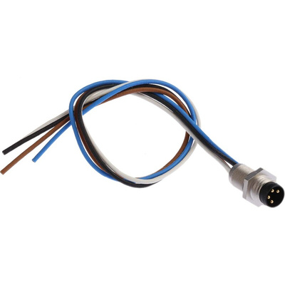 Binder Male 3 way M8 to Unterminated Sensor Actuator Cable, 200mm