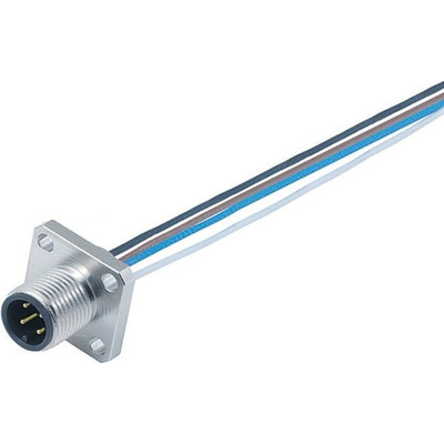 Binder Female 4 way M12 to Unterminated Sensor Actuator Cable, 200mm