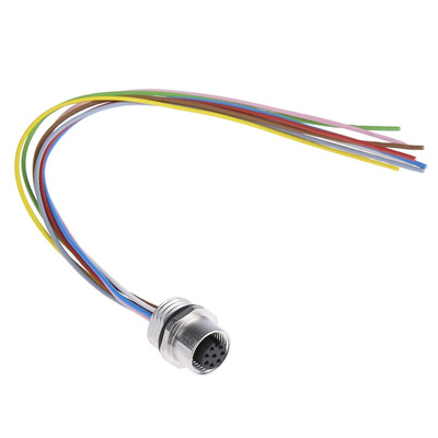 Binder Female 8 way M12 to Unterminated Sensor Actuator Cable, 200mm