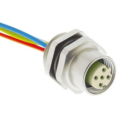 HARTING Female 4 way M12 to Unterminated Sensor Actuator Cable, 500mm