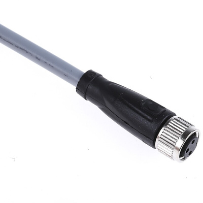 Pepperl + Fuchs Straight Female 3 way M8 to Unterminated Sensor Actuator Cable, 5m
