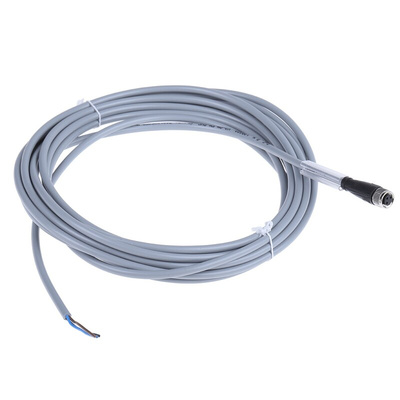 Pepperl + Fuchs Straight Female 3 way M8 to Unterminated Sensor Actuator Cable, 5m