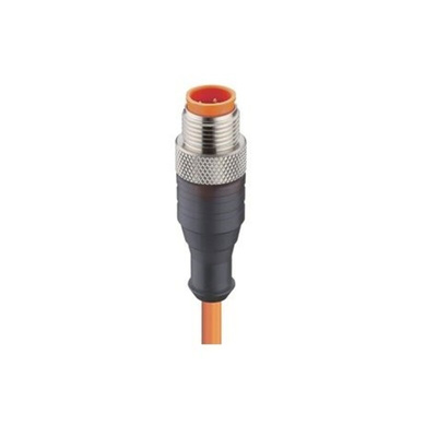 Lumberg Automation Straight Male 4 way M12 to Unterminated Sensor Actuator Cable, 2m