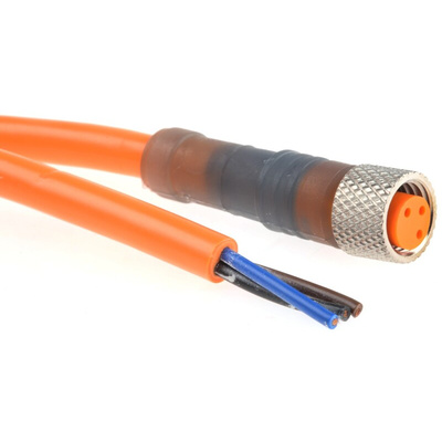 Lumberg Automation Straight Female 3 way M8 to Unterminated Sensor Actuator Cable, 2m