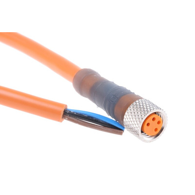 Lumberg Automation Straight Female 4 way M8 to Unterminated Sensor Actuator Cable, 2m