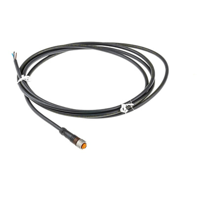 Lumberg Automation Straight Female 3 way M8 to Unterminated Sensor Actuator Cable, 2m