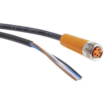 ifm electronic Straight Female 4 way M8 to Sensor Actuator Cable, 2m
