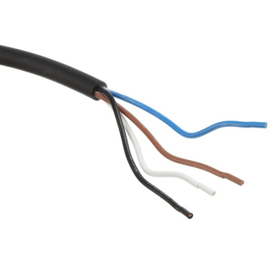 Brad from Molex Right Angle Female 4 way M12 to Unterminated Sensor Actuator Cable, 5m