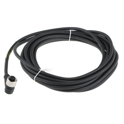 Brad from Molex Right Angle Female 4 way M12 to Unterminated Sensor Actuator Cable, 5m